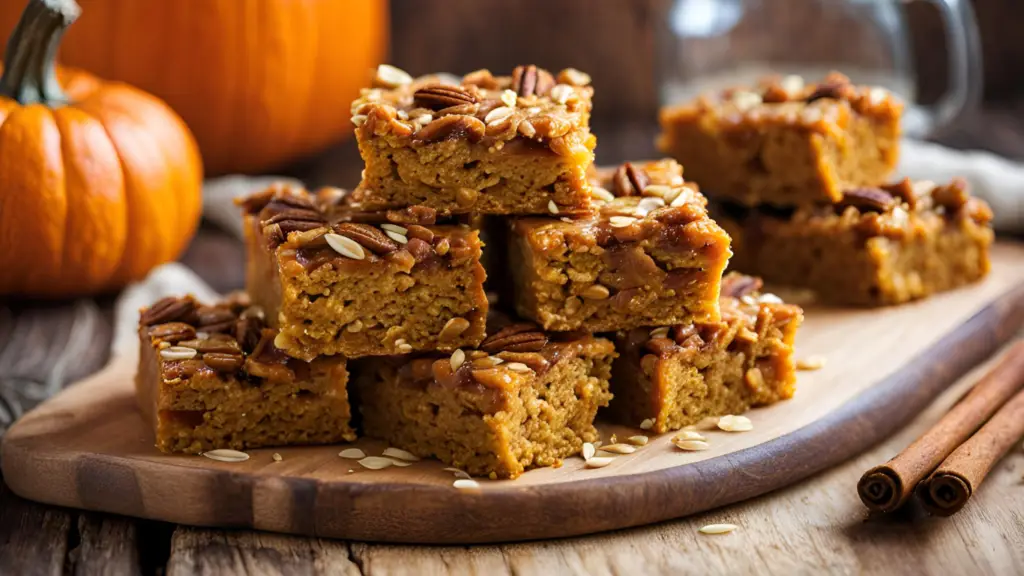 Spiced Pumpkin Oat Bars