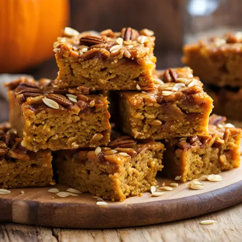 Spiced Pumpkin Oat Bars